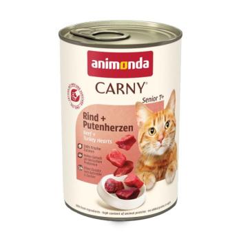 6x400g Animonda Carny Senior marha & pulykaszív nedves macskatáp