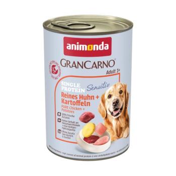 6x400g animonda GranCarno Adult Single Protein Sensitive Csirke & burgonya nedves kutyatáp kép