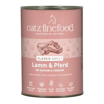 6x400g catz finefood Bárány & ló konzerv nedves macskatáp kép