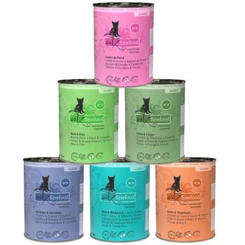 6x400g catz finefood konzerv nedves macskatáp II. vegyes csomag kép