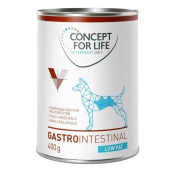 6x400g Concept for Life Veterinary Diet Gastro Intestinal Low Fat nedves kutyatáp kép