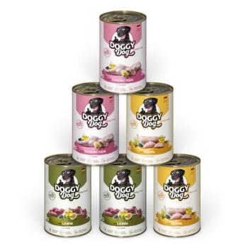 6x400g Doggy Dog Adult nedves kutyatáp Sensitive mix (6 változattal) kép