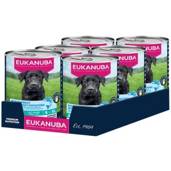 6x400g Eukanuba Adult pisztráng & édesburgonya nedves kutyatáp kép