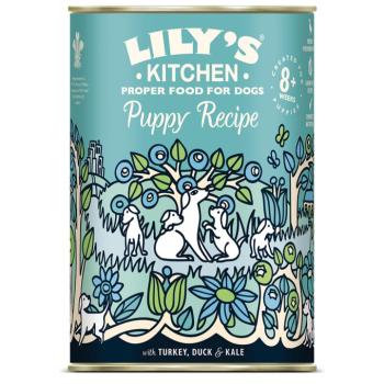 6x400g Lily's Kitchen Puppy pulyka & kacsa nedves kutyatáp