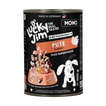 6x400g Lucky Jim Mono pulyka nedves kutyatáp kép