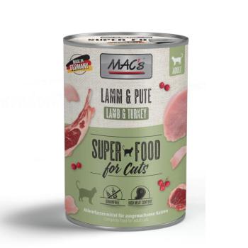 6x400g MAC´s Cat Bárány & pulyka nedves macskatáp kép