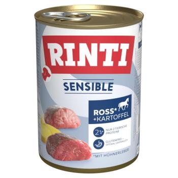 6x400g RINTI Sensible Ló, csirkemáj & burgonya nedves kutyaeledel kép