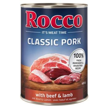 6x400g Rocco Classic Pork Marha & bárány nedves kutyatáp kép
