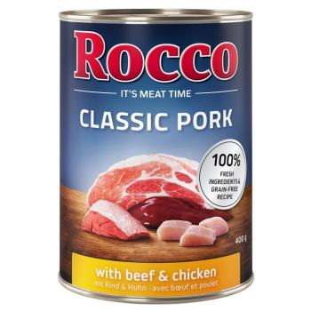 6x400g Rocco Classic Pork Marha & csirke nedves kutyatáp kép