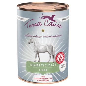 6x400g Terra Canis Alimentum Veterinarium Diabetic Diet ló nedves kutyatáp kép