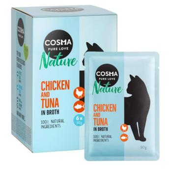6x50g Cosma Nature tasakos nedves macskatáp - Csirkemell & tonhal kép