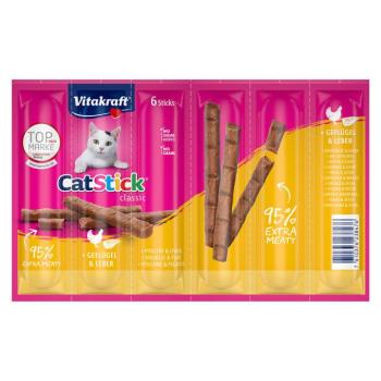 6x6g Vitakraft Cat Stick Mini macskasnack- Szárnyas & máj kép