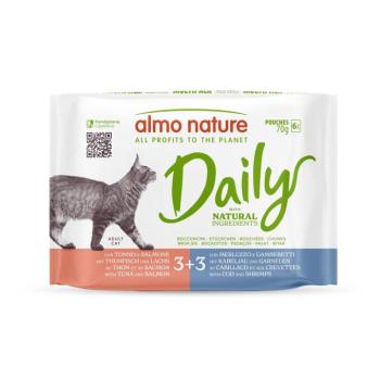 6x70g Almo Nature Daily Menu nedves macskatáp-Vegyes csomag 2 (2 változattal) kép