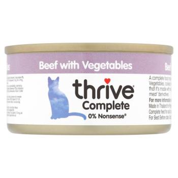 6x75g Thrive Complete nedves macskatáp - Marha & zöldség kép