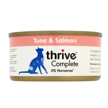6x75g Thrive Complete nedves macskatáp - Tonhal & lazac kép