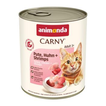 6x800g animonda Carny Adult Pulyka, csirke & garnéla nedves macskatáp kép