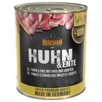 6x800g Belcando Super Premium Csirke, kacsa, köles & sárgarépa nedves kutyatáp kép