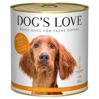 6x800g Dog's Love Adult Pulyka nedves kutyatáp kép