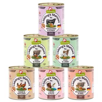 6x800g GranataPet Liebling's Mahlzeit nedves kutyatáp vegyes csomagban- Mix 2 (6 változattal) kép