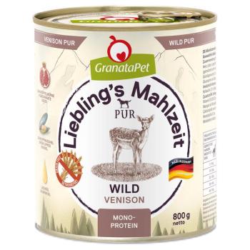 6x800g GranataPet Liebling's Mahlzeit PUR vad nedves kutyatáp kép