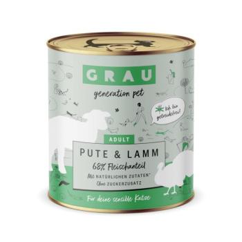 6x800g GRAU Adult Pulyka & bárány gabonamentes nedves macskatáp kép