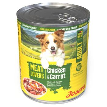 6x800g Josera Meatlovers Menü Csirke & sárgarépa nedves kutyatáp (új design)