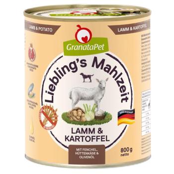 6x800g Liebling´s Mahlzeit nedves kutyatáp-Bárány & burgonya, édeskömény, túró & olívaolaj kép