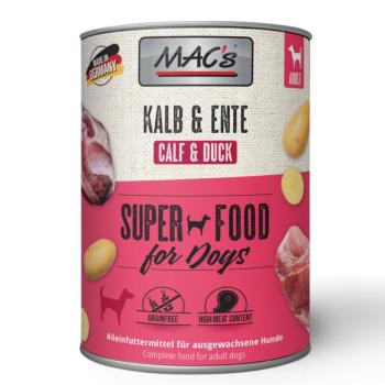 6x800g MAC's Adult Borjú & kacsa nedves kutyatáp kép