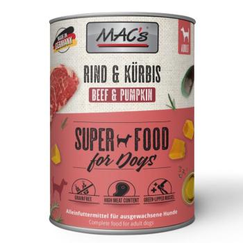 6x800g MAC's Adult marha & sütőtök nedves kutyatáp kép