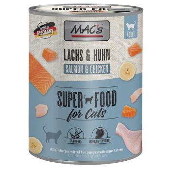 6x800g MAC´s Cat Lazac & csirke nedves macskatáp kép