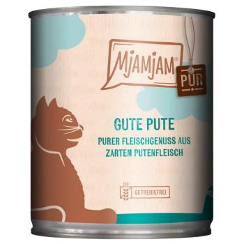 6x800g MjAMjAM pur nedves macskatáp - Remek pulyka pur kép