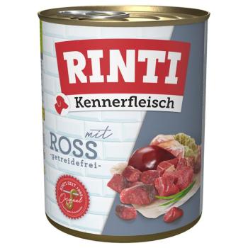 6x800g RINTI ínyenceknek nedves kutyatáp- Ló kép