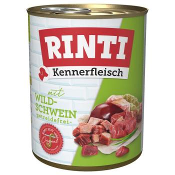 6x800g RINTI ínyenceknek nedves kutyatáp- Vaddisznó kép