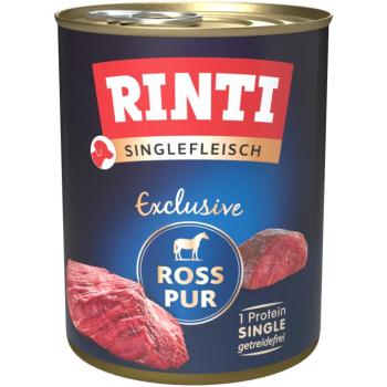 6x800g RINTI Singlefleisch Exclusive ló pur nedves kutyatáp kép