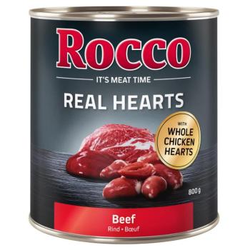 6x800g Rocco Real Hearts marha nedves kutyatáp kép