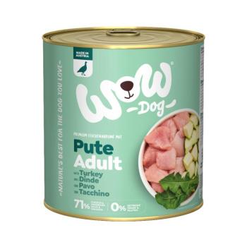 6x800g WOW Adult nedves kutyatáp - Pulyka kép