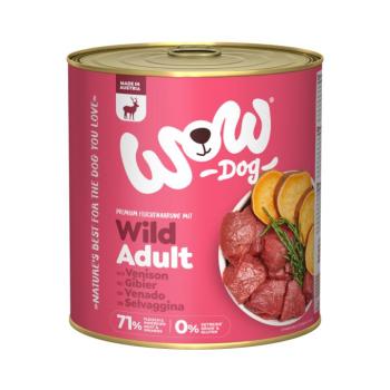 6x800g WOW Adult nedves kutyatáp - Vad kép
