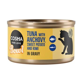 6x80g Cosma Bowl tonhal & szardella nedves macskatáp kép