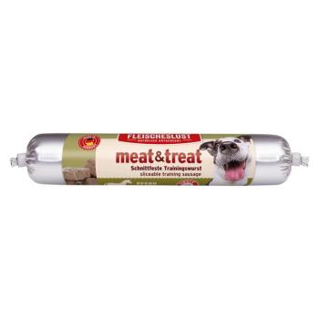 6x80g Fleischeslust meat & treat Ló tréning kutyaszalámi kutyasnack kép