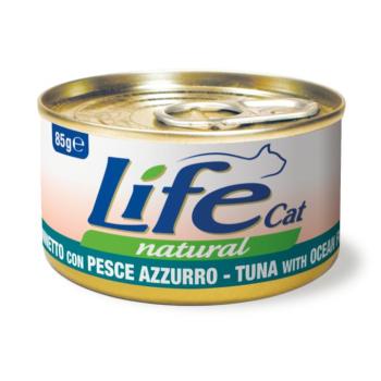 6x85g Life Cat Natural Adult Tonhal & tengeri hal nedves macskatáp kép