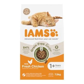 7,5kg IAMS Advanced Nutrition Grain Free csirke száraz macskatáp kép