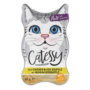 72x85g Catessy tálcás nedves macskatáp- Soufflé csirke tojásszufléban kép