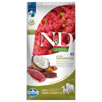 7kg Farmina N&D Quinoa Skin & Coat Medium/Maxi kacsa, kókusz & kurkuma száraz kutyatáp kép