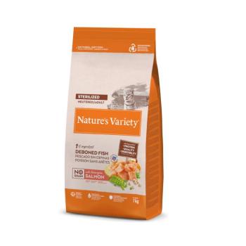 7kg Nature's Variety No Grain Sterilized norvég lazac száraz macskatáp 6+1kg ingyen