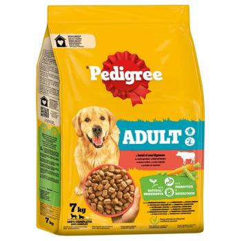 7kg Pedigree Adult marha & zöldség száraz kutyatáp kép