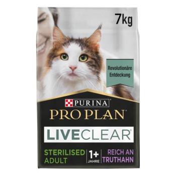 7kg PURINA PRO PLAN LiveClear Sterilised Adult pulyka száraz macskatáp kép