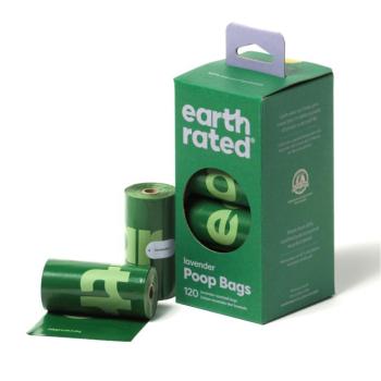 8 tekercs, 120db Earth Rated levendula illatú kutyapiszok zacskó tekercsekben kutyáknak kép