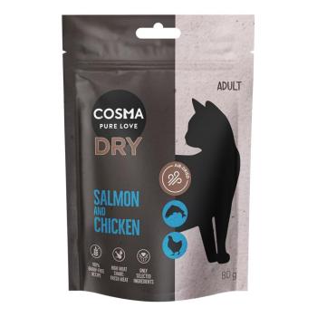80g Cosma Air-Dried lazac & csirke száraz macskatáp termékminta