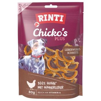 80g RINTI Chicko Plus májas szeletek kutyasnack kép