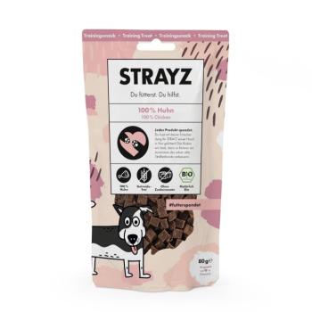 80g STRAYZ BIO csirke tréningsnack étrend-kiegészítő eledel kutyáknak kép